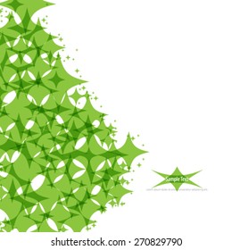 Abstract Green Diamond Shapes Background