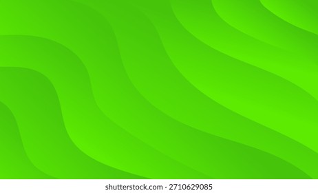Abstract green digital wallpaper background with futuristic flowing waves design and texture	