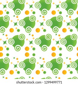 Abstract green dots background