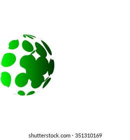 Abstract green dots background for your text and logo latex








