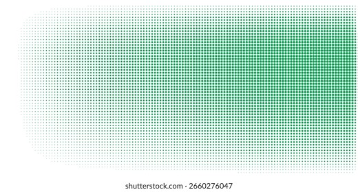 Abstract Green Dotted Background with Gradient and Wave-Like Pattern vector eps10