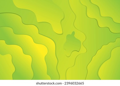 abstract green dynamic wavy shadow and light modern design geometric futuristic vector background illustration. Eps. 10