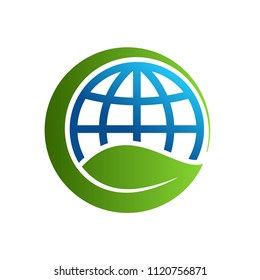 Abstract Green Earth Logo