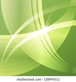 Abstract green ecology background template card