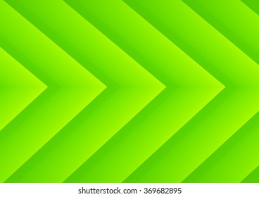 Abstract green ecology theme arrows background for presentation