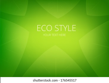 Abstract green ecology theme leaves background for presentation