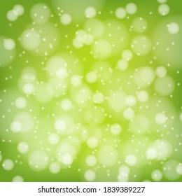 Abstract green effect bokeh background or texture for your design, vector and illustration