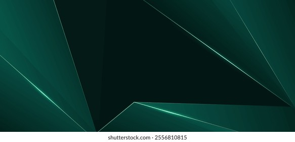 Abstract green elegant, abstract polygon luxury background vector EPS 10