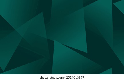 Abstractas fondo de facetas triangulares de esmeralda verde. Perfecto para diseños y proyectos modernos.