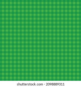 Abstract Green fabric plaid background pattern