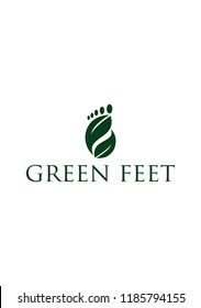 abstract green feet