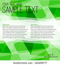 Abstract green flayer template 