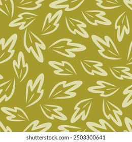 Abstractas floral verde. Patrón sin fisuras. Patrón floral contemporáneo creativo sin fisuras