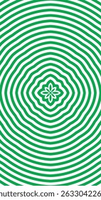 Vector verde abstracto del fondo de la onda de la flor en la Vertical blanca del fondo con las ondas inconsútiles