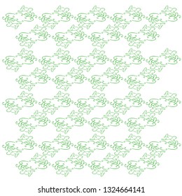 abstract green flowern patern