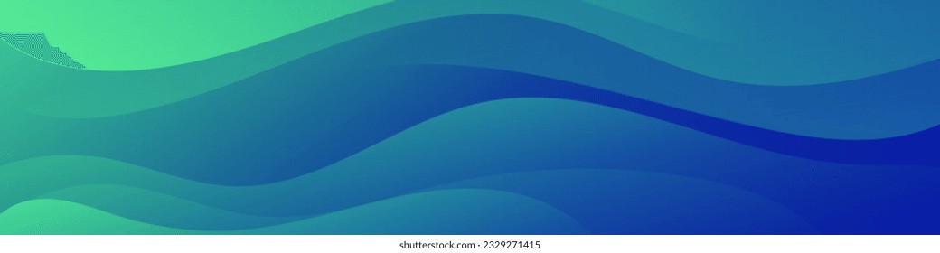 Resumen de la plantilla de la pancarta de aceite verde. Diseño de fondo moderno. color de gradiente. Ondas dinámicas. Composición de formas líquidas.  Ajustar para banderas