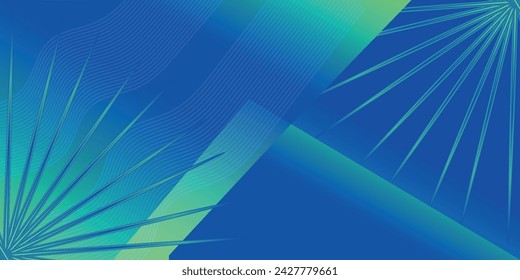 Abstract Green Fluid Banner Template