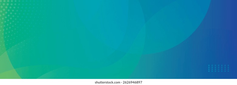 Abstract Green Fluid Banner Template. Modern background design. gradient color. Dynamic Waves. Liquid shapes composition