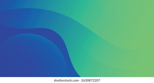 Modelo de banner de fluido verde abstrato. Design moderno de fundo. cor gradiente. Ondas Dinâmicas. Composição em formas líquidas. Caber em banners