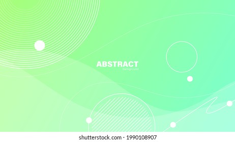 Resumen de forma de fluido verde fondo moderno con espacio de copia, vector.