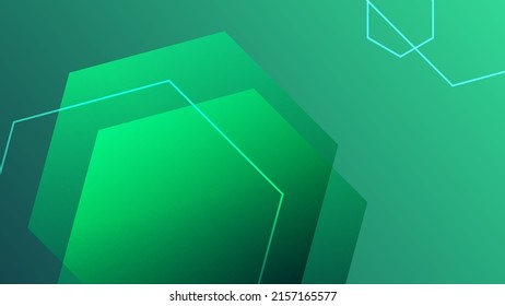 Resumen de forma de fluido verde fondo moderno con espacio de copia, vector.