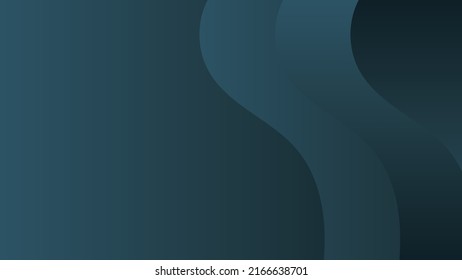 Abstract green fluid shape modern background with copy space, vector.
