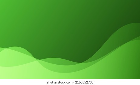 Resumen de forma de fluido verde fondo moderno con espacio de copia, vector.