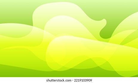 Resumen de forma de fluido verde fondo moderno con espacio de copia, vector.