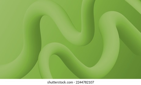 Abstract green fluid shape modern background with copy space, vector.