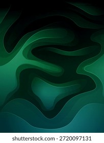Fondo de Formas de fluido verde Abstractas