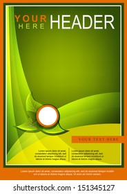 Abstract Green Flyer or Cover Design