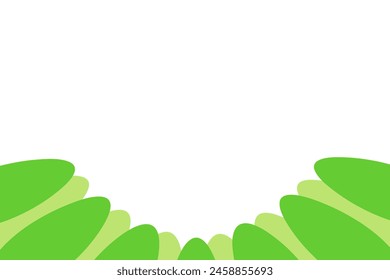 Abstract Green Forest Frame Illustration