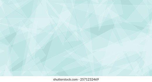 Abstract green fractal geometric triangle polygon shape background
