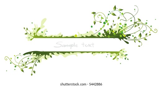 Abstract green frame