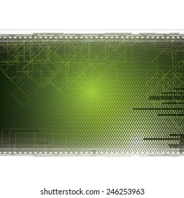 Abstract green futuristic background