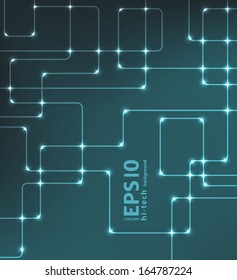 Abstract green futuristic EPS10 vector modern hi-tech glowing background illustration