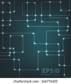 Abstract green futuristic EPS10 vector modern hi-tech glowing background illustration 