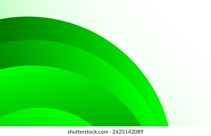 Abstract green futuristic waving background Vector illustration