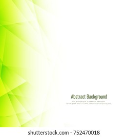 Abstract green geometric background