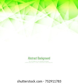 Abstract green geometric background