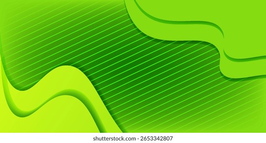 Fundo geométrico verde abstrato. Arte e Ilustração