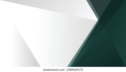 Abstract green geometric background, banner, cover