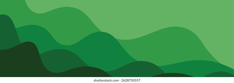 Abstract green geometric background. Clean natural green color gradation with pale tone paint on environmental friendly cardboard box blank paper texture background with space minimal style
