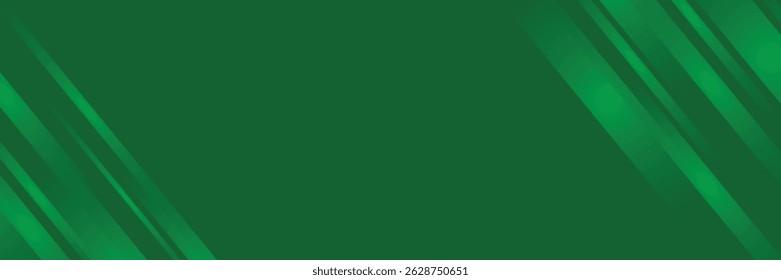 Abstract green geometric background. Clean natural green color gradation with pale tone paint on environmental friendly cardboard box blank paper texture background with space minimal style
