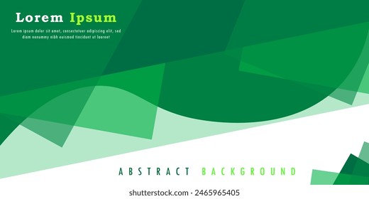 Abstract green geometric background, Composition of geometric shape with Square and line. Vector illustration