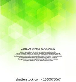 Abstract green geometric Background, Creative Design Templates. hexogonal art Grid Mosaic,  vector background.