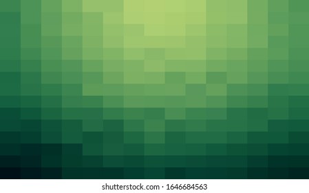 Abstract Green geometric Background, Creative Design Templates. Pixel art Grid Mosaic, 8 bit vector background.