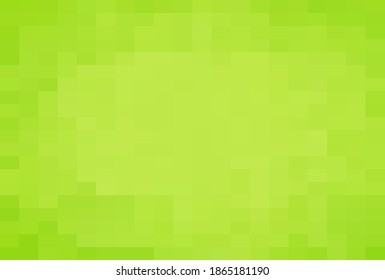 Resumen Fondo geométrico verde, Plantillas de diseño creativo. Mosaico de cuadrícula de arte de píxeles, fondo vectorial de 8 bits.