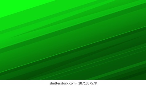 Abstract green geometric background. Diagonal lines and stripes. Modern laconic design. Minimalist style. Vector