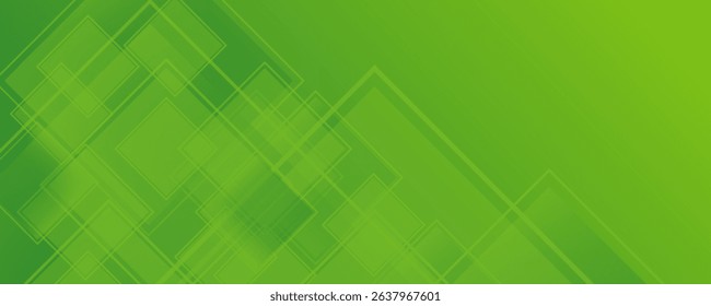 Abstract green geometric background with diagonal lines and shadows. for banner, list page, book, card, sheet, album, art design template. 